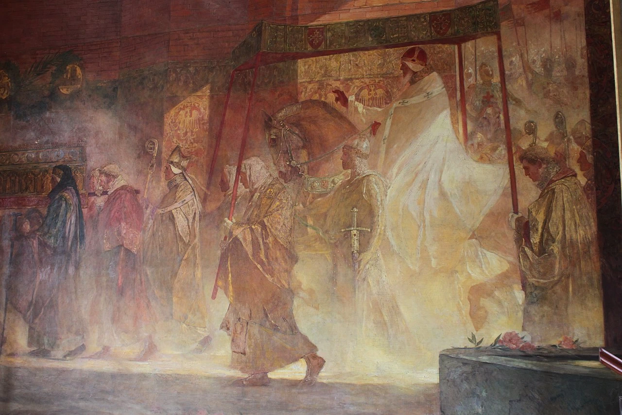 Jean - Joseph Benjamin, Constant, 103, L'ingresso a Tolosa di Papa Urbano II nel 1096, Campidoglio di Tolosa, dettaglio